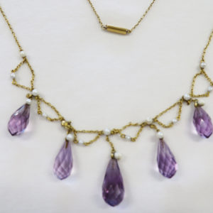 Amethyst Biolette Dangles